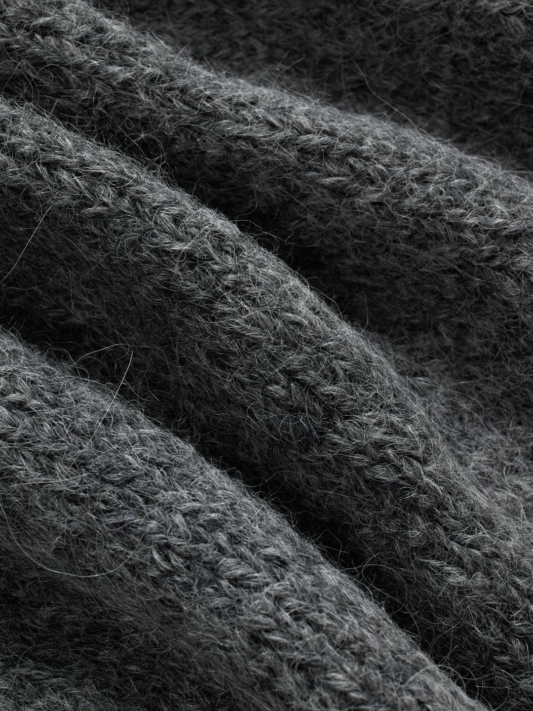Classic Cardigan - Pewter Alpaca