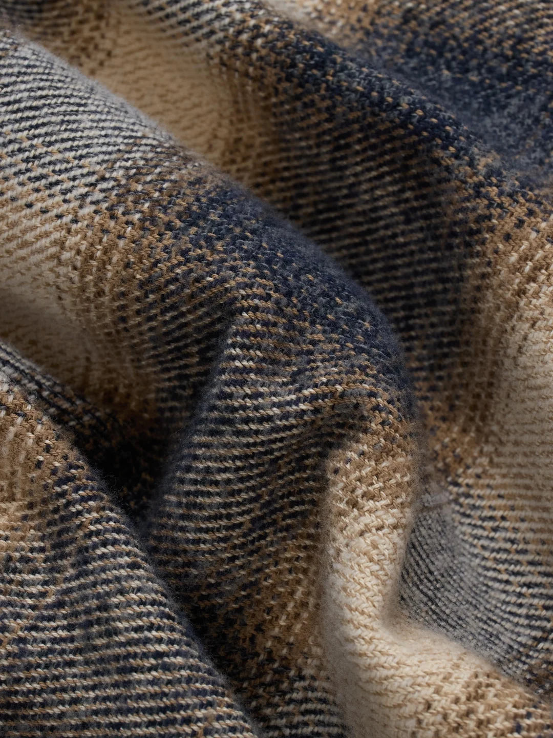 Crosscut Flannel Brown/Ecru