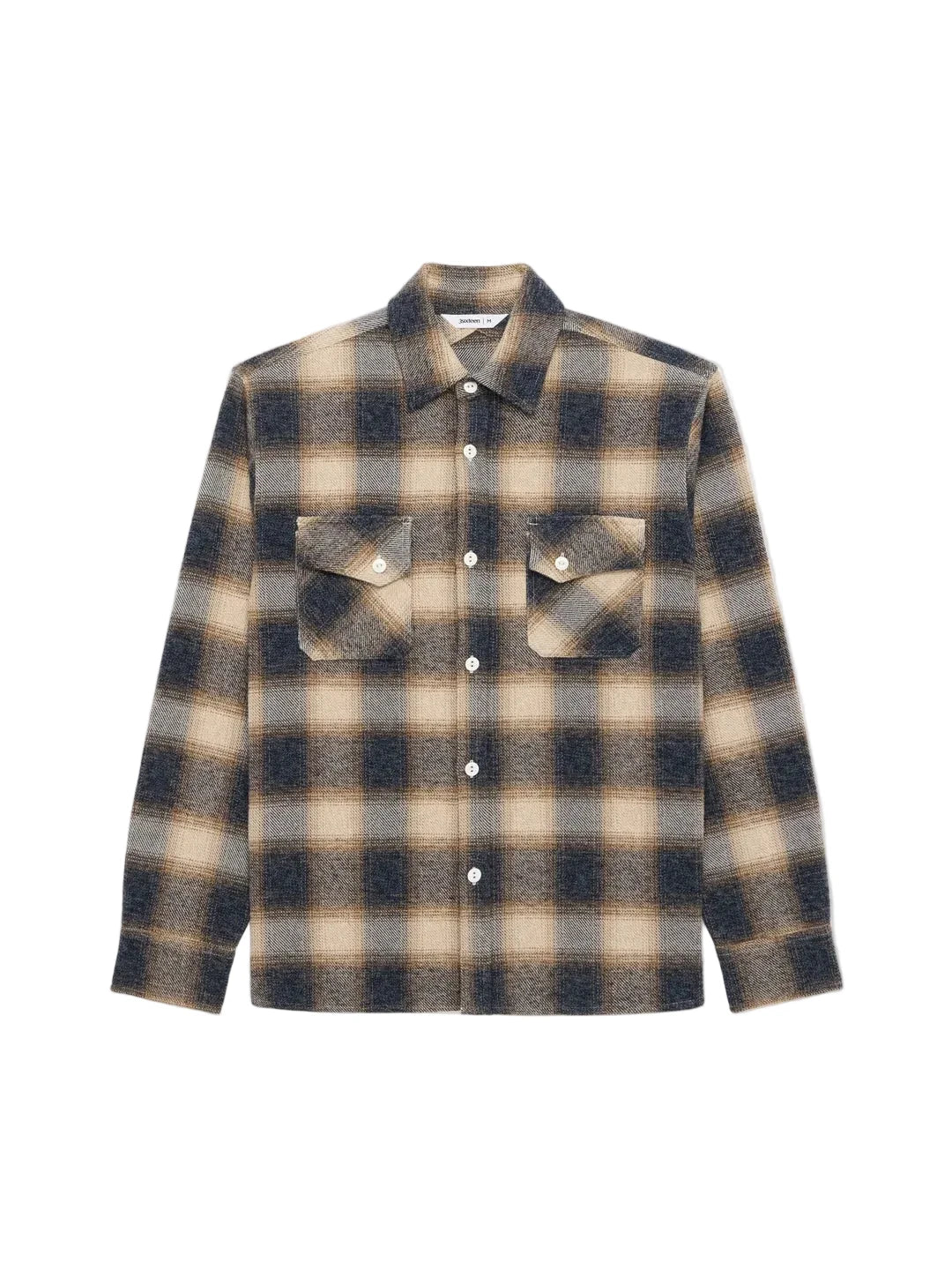 Crosscut Flannel Brown/Ecru