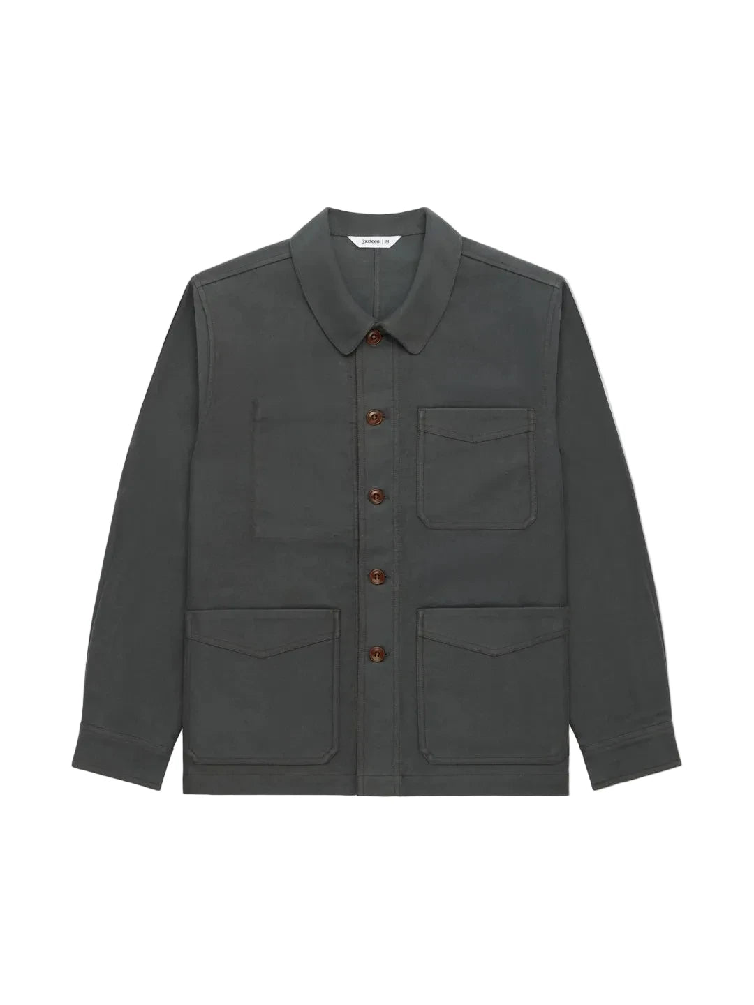 French Work Jacket Grey Moleskin