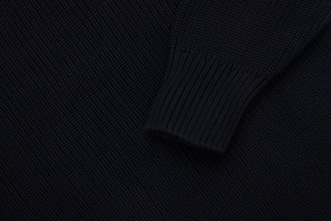 Cotton Crewneck Sweater Black