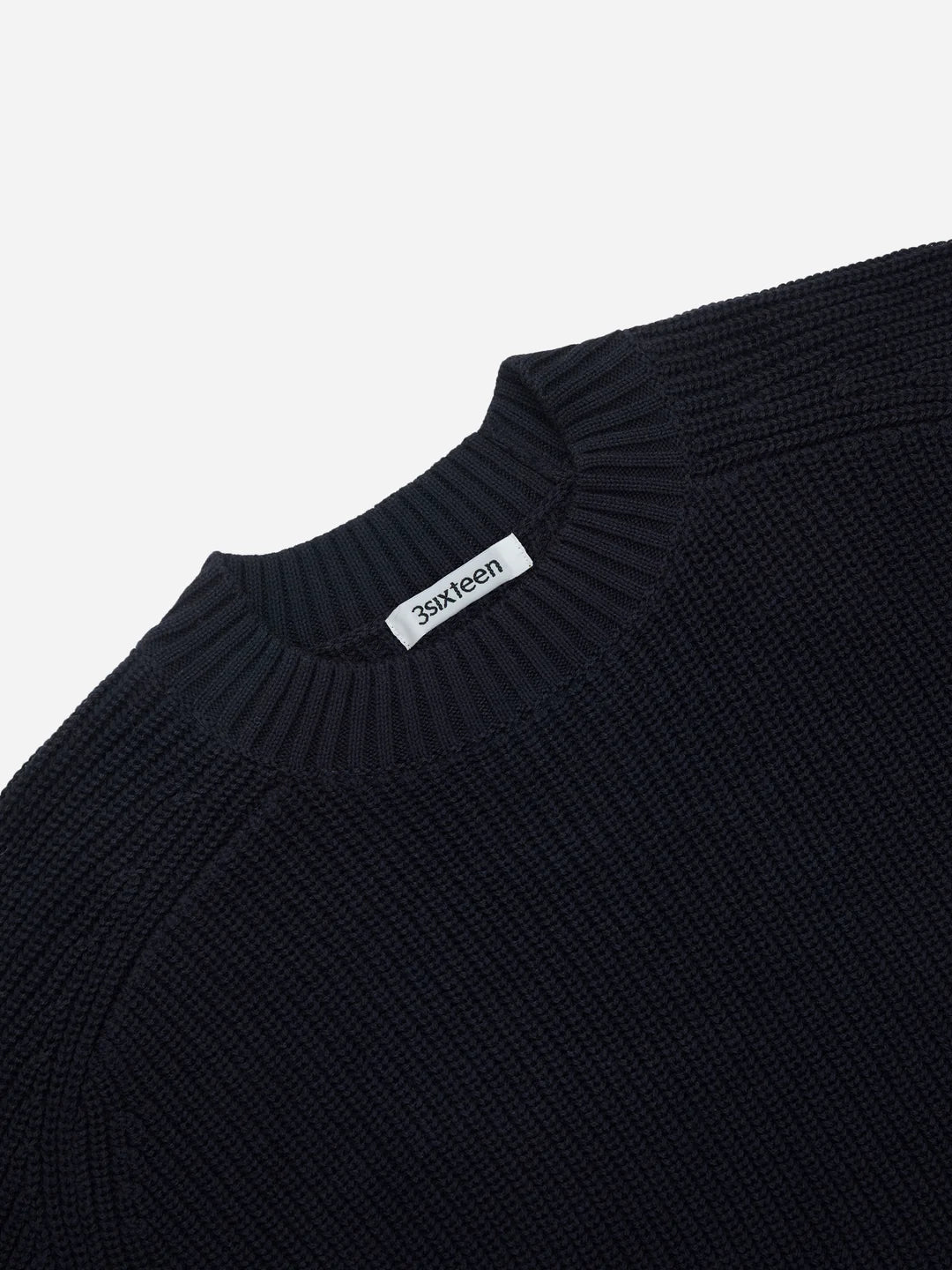 Cotton Crewneck Sweater Black