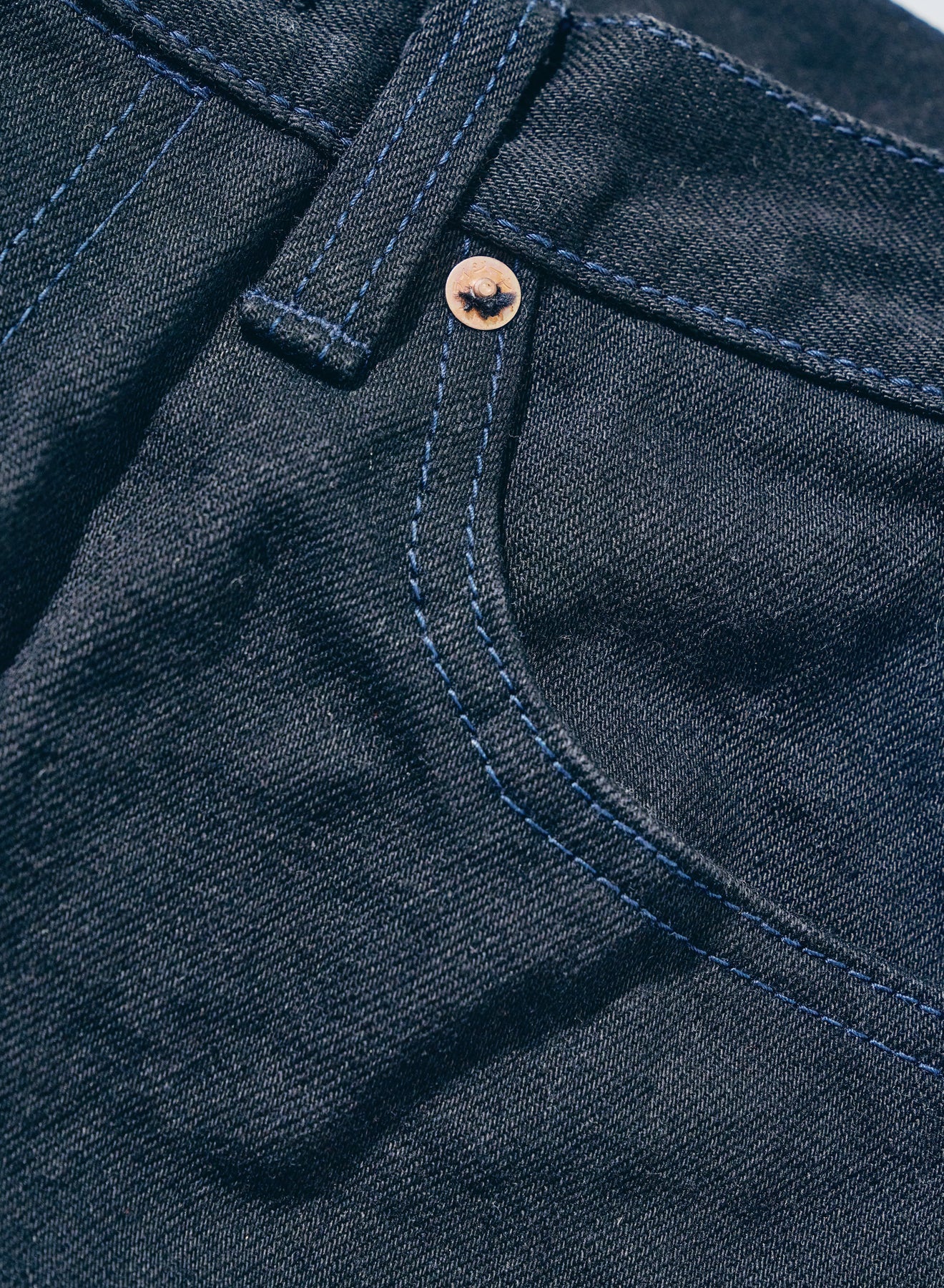 S0510XX-BOB 15oz Aoki Tachikage Black On Blue Regular Straight