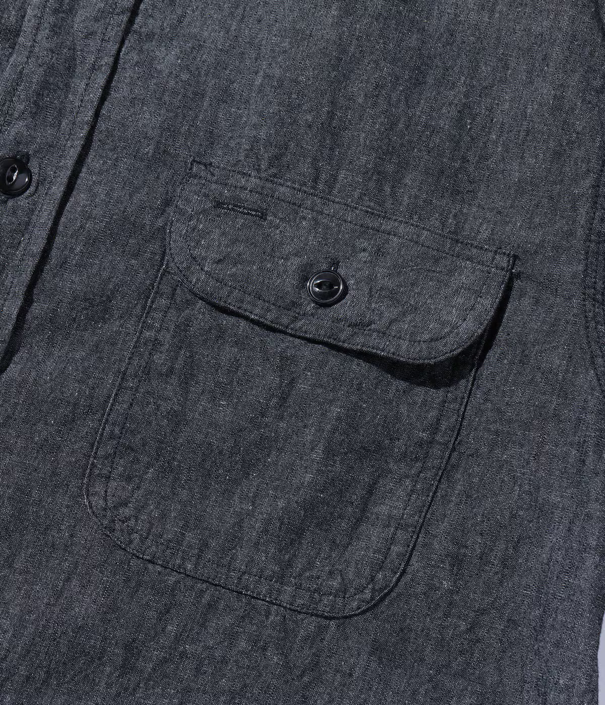 SC39307 Black Chambray S/S Work Shirt