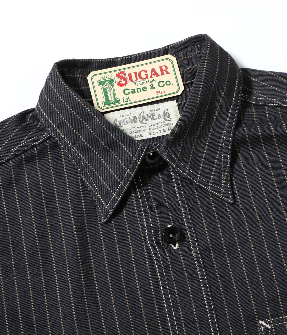 SC29585 Fiction Romance 8.5oz Black Wabash Stripe Work Shirt