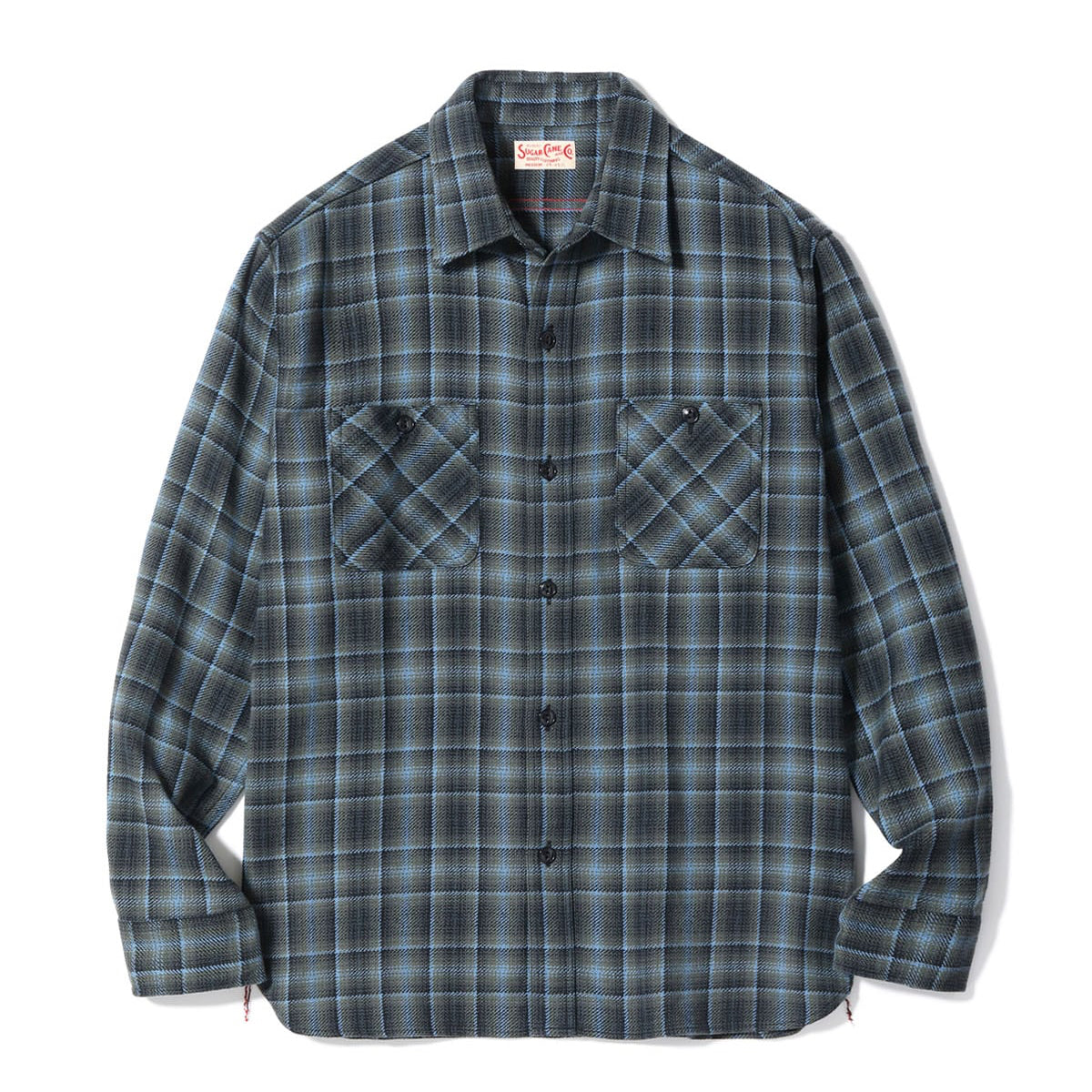 SC29563 Twill Check Work Shirt Black