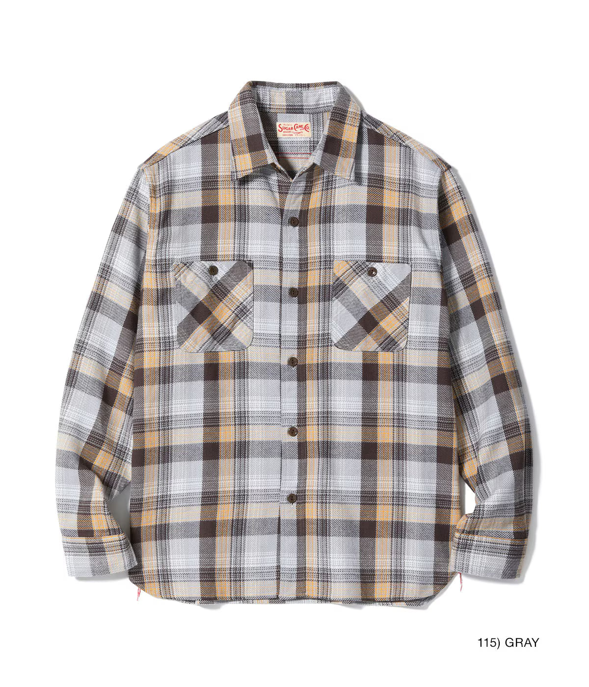 SC29562 Twill Check Work Shirt -Gray