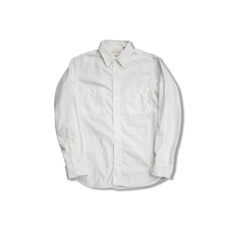 4810-22 Selvedge Chambray Shirt White