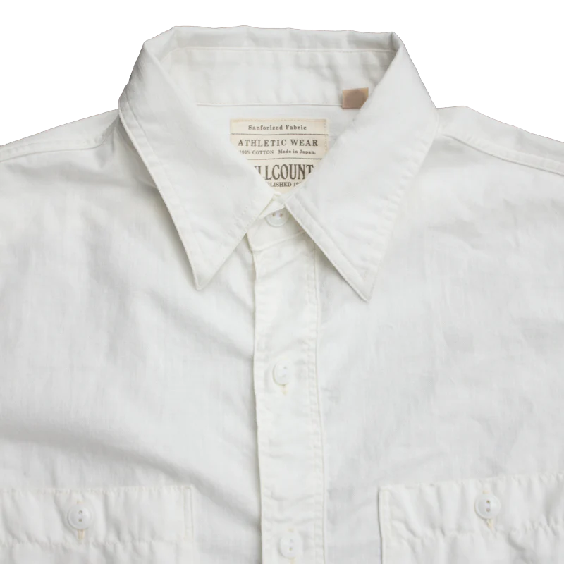 4810-22 Selvedge Chambray Shirt White