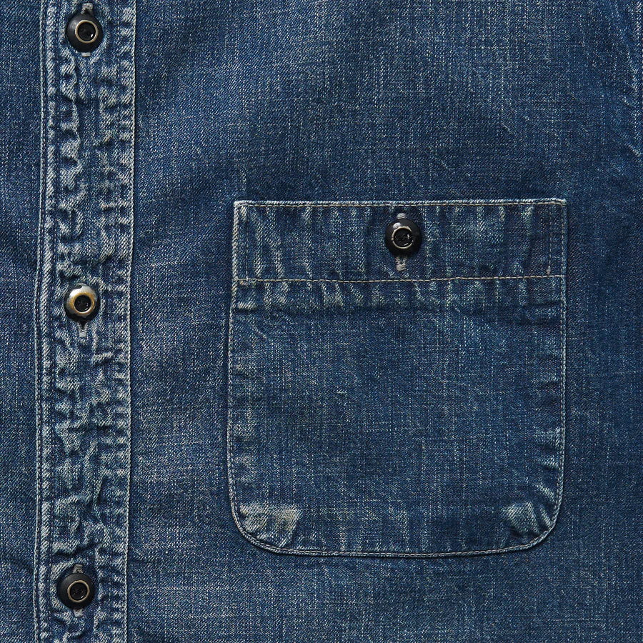 4890HW-19 Denim Work Shirt HW Indigo Blue