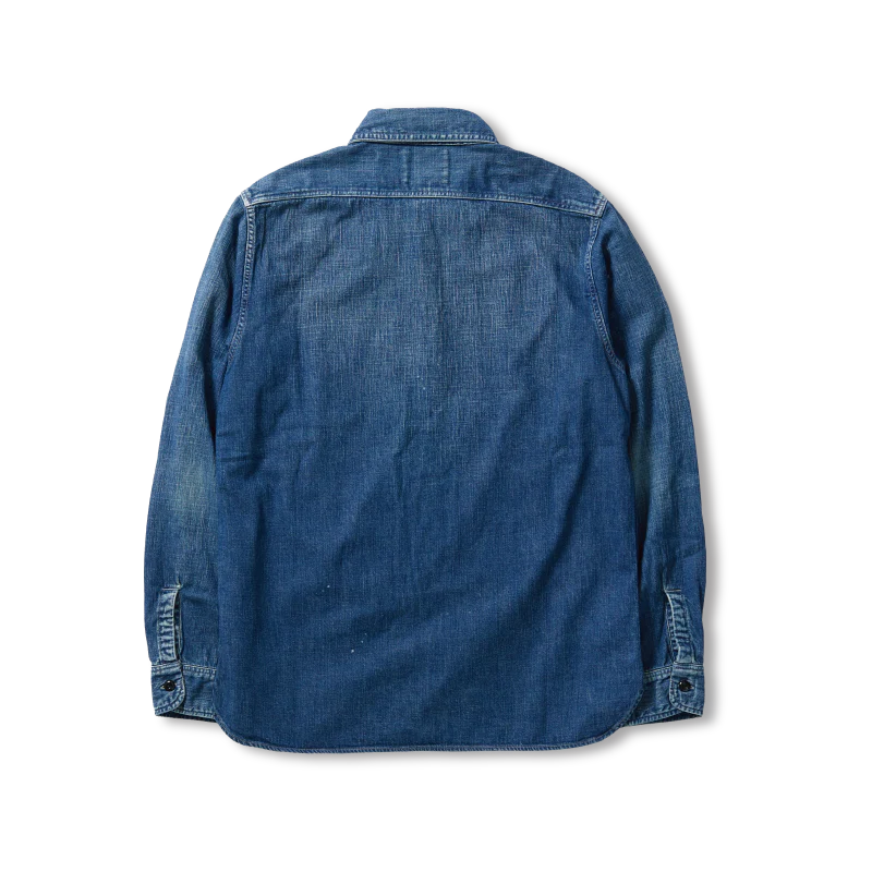 4890HW-19 Denim Work Shirt HW Indigo Blue