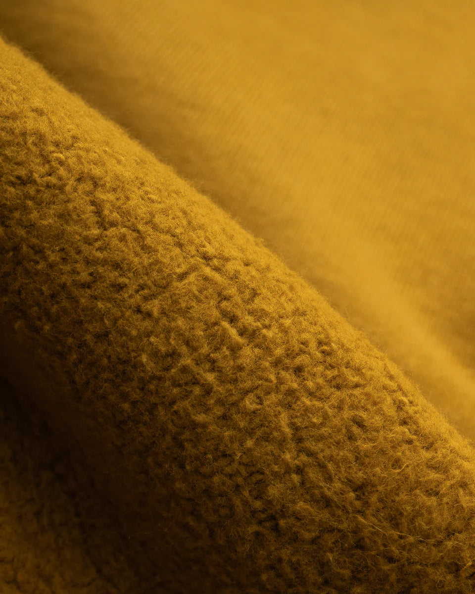 IHSW-81L-MUS-NP 14oz Ultra Heavyweight Loopwheel Cotton Zippered Hoodie - Mustard No Print