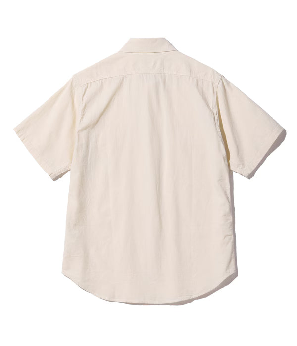 SC37942 White Chambray Work Shirt Short Sleeve