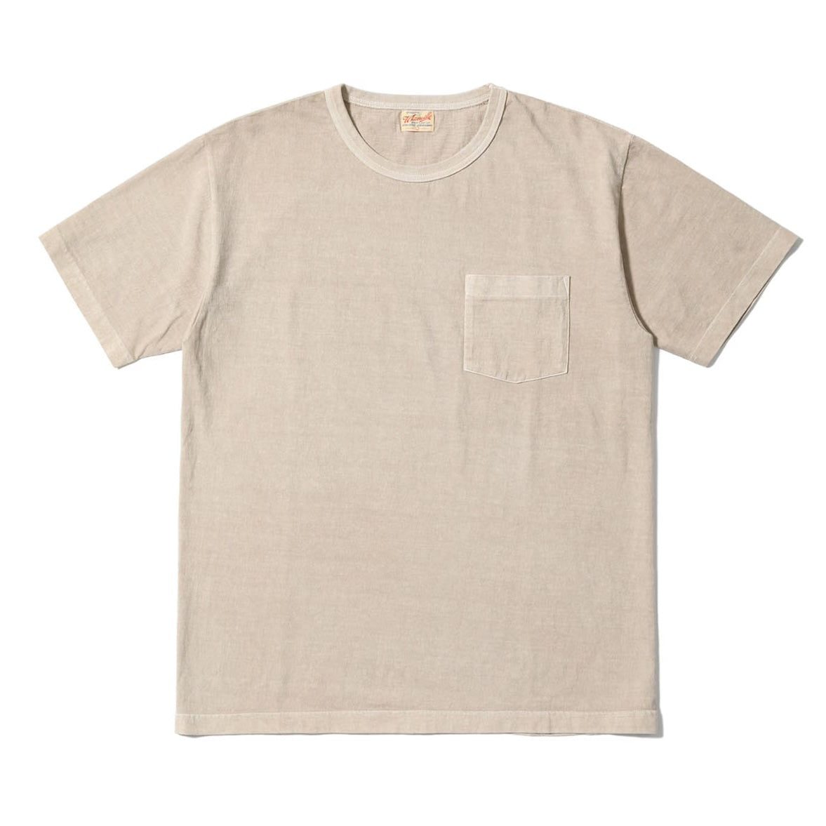 WV79531 Whitesville Pigment Dyed Pocket Tee Beige