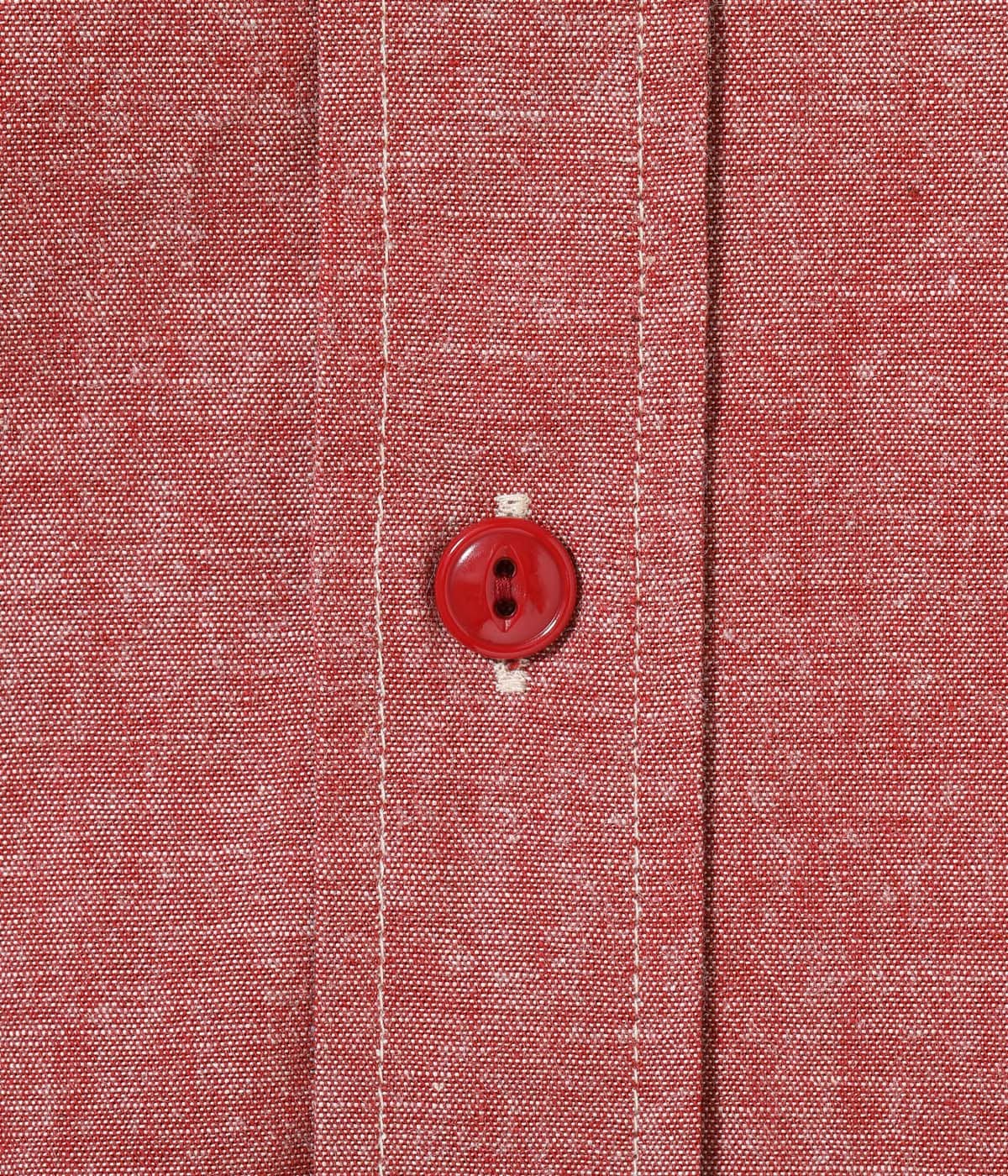 SC29682 Red Chambray Long Sleeve Work Shirt