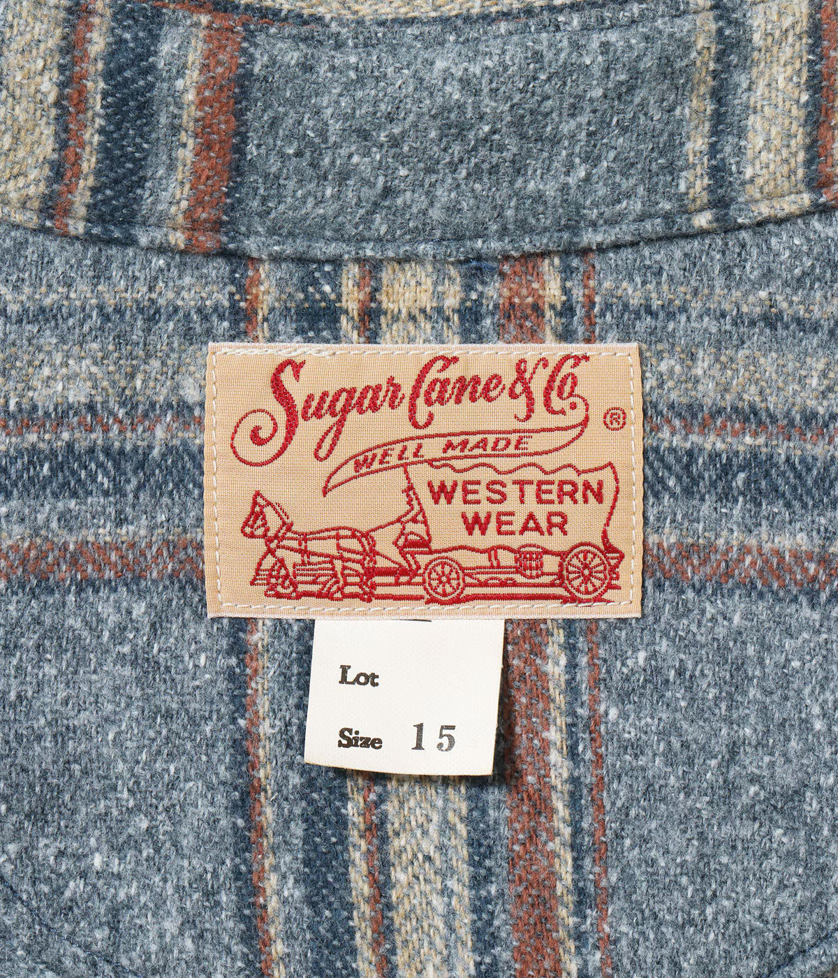 SC29787 Brushed Herringbone Check Western Shirt Blue
