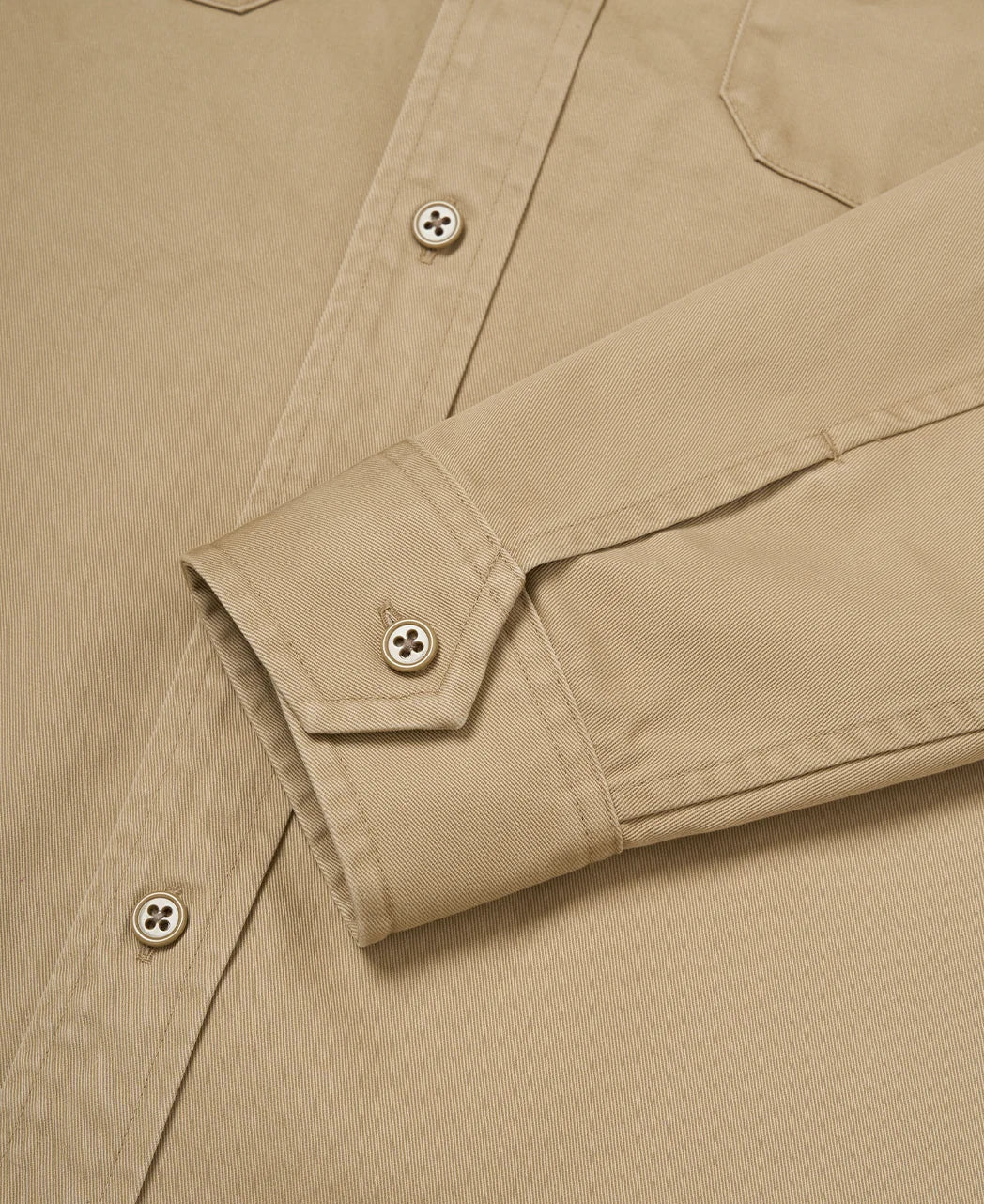 Heavy Twill Cotton CPO Shirt Khaki
