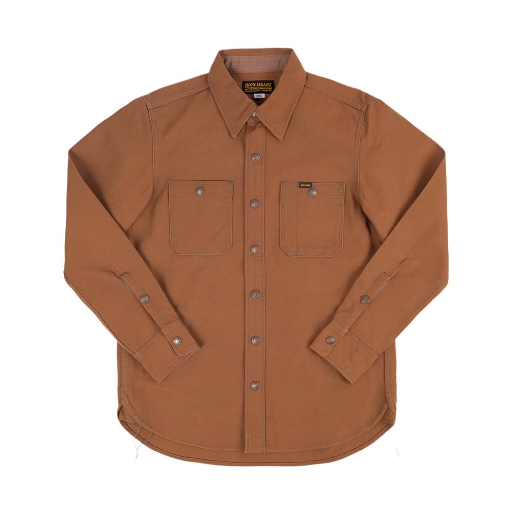 IHSH-189-BRN 17oz Duck CPO Work Shirt "The Untucked" Brown