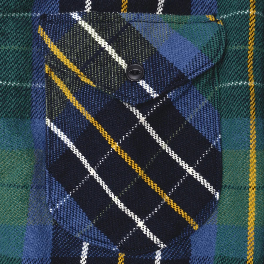502653 Heavy Flannel Shirt Green