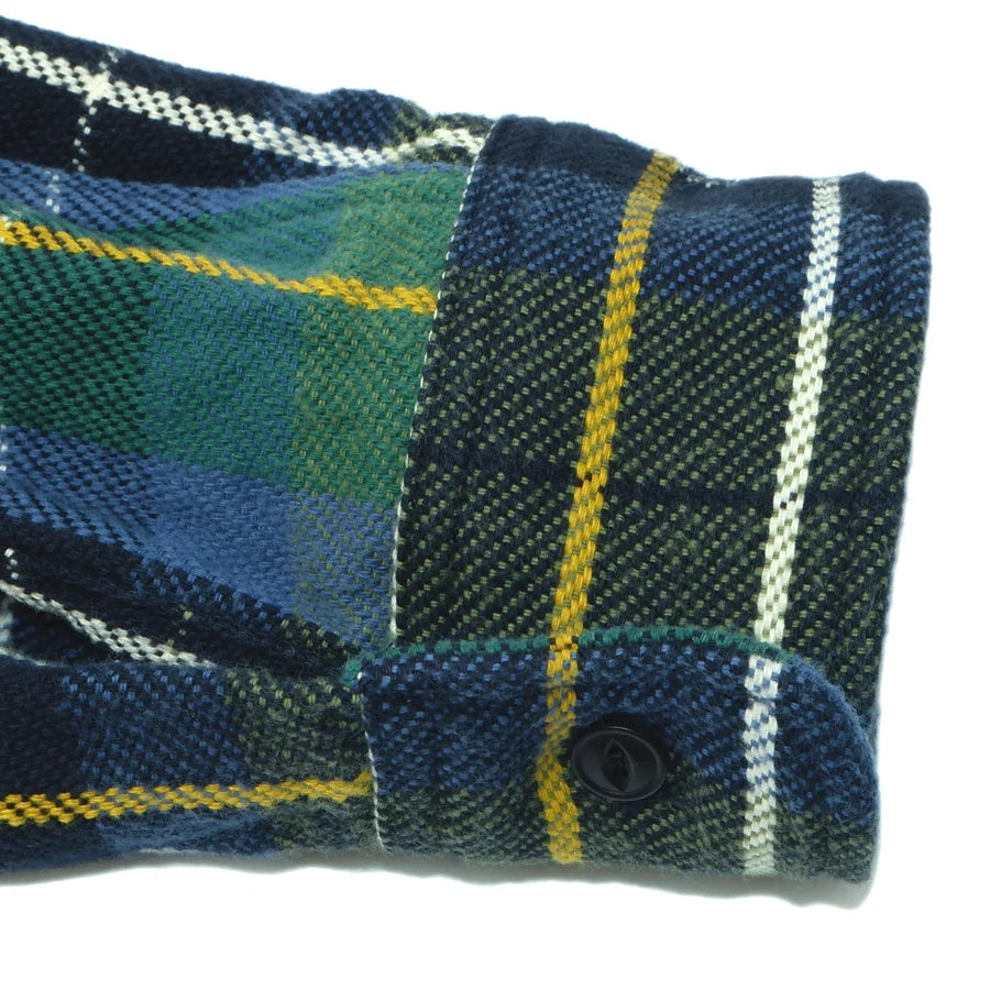 502653 Heavy Flannel Shirt Green