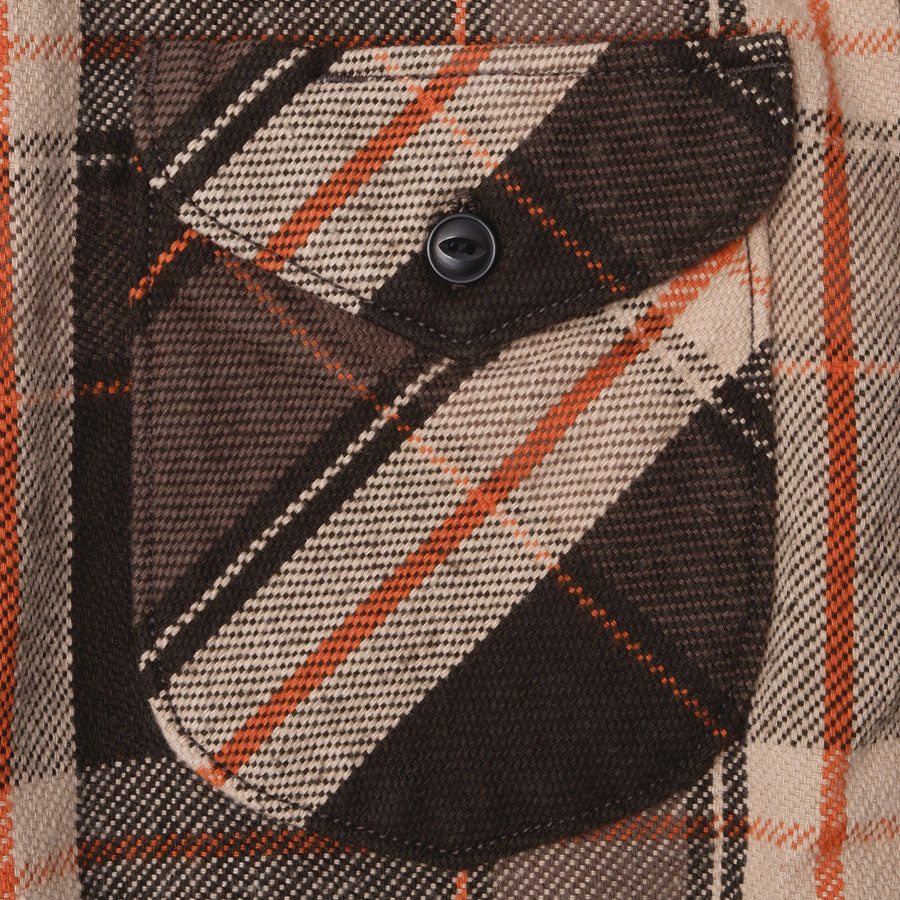 502654 Heavy Flannel Shirt Charcoal