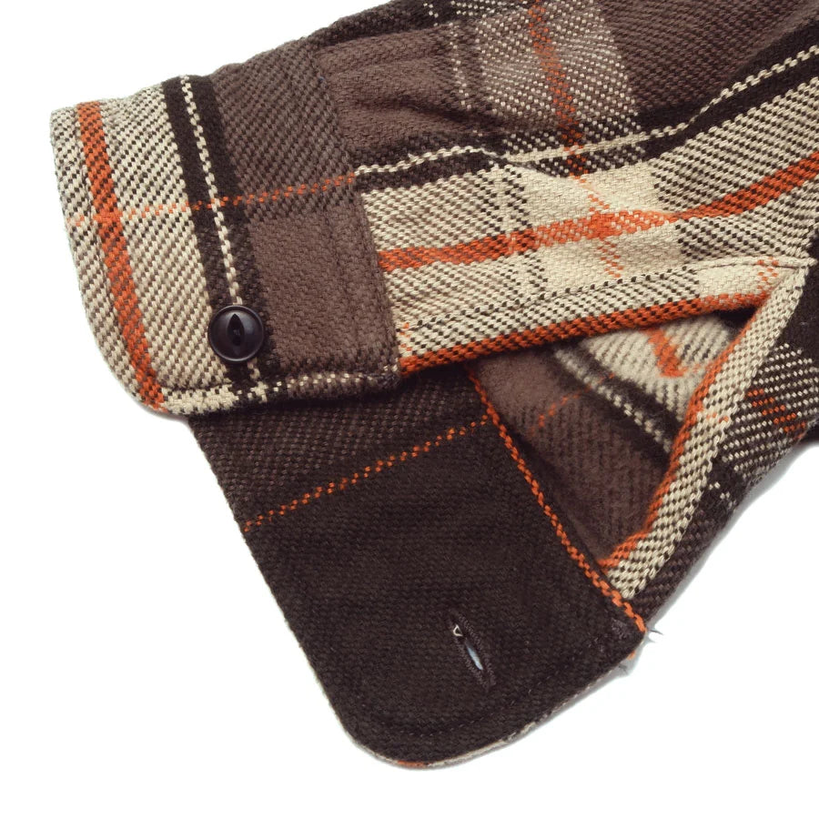 502654 Heavy Flannel Shirt Charcoal