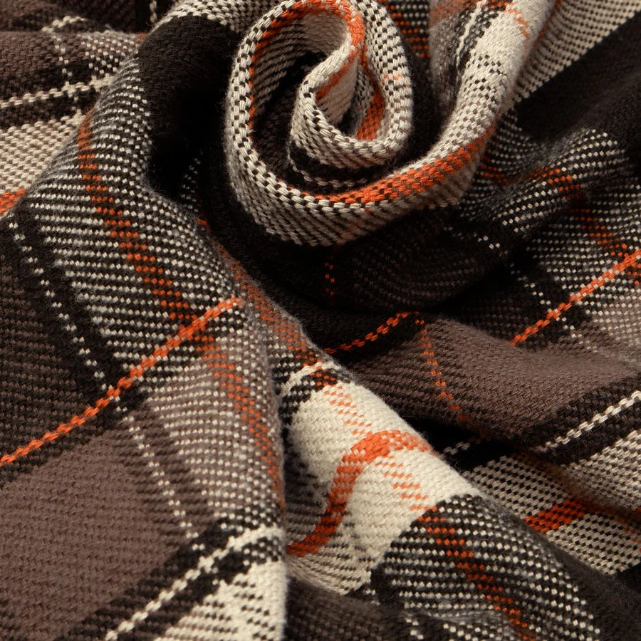 502654 Heavy Flannel Shirt Charcoal
