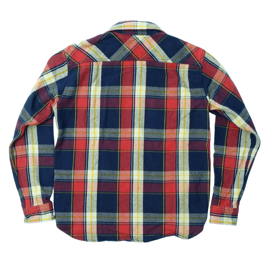 502654 Heavy Flannel Shirt Navy