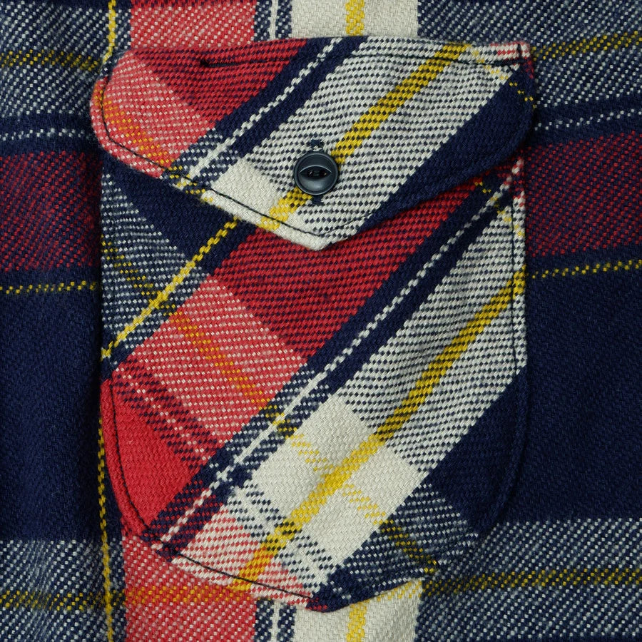 502654 Heavy Flannel Shirt Navy