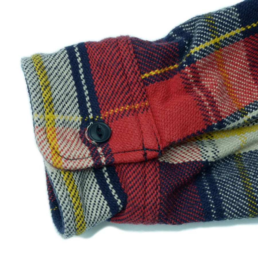 502654 Heavy Flannel Shirt Navy