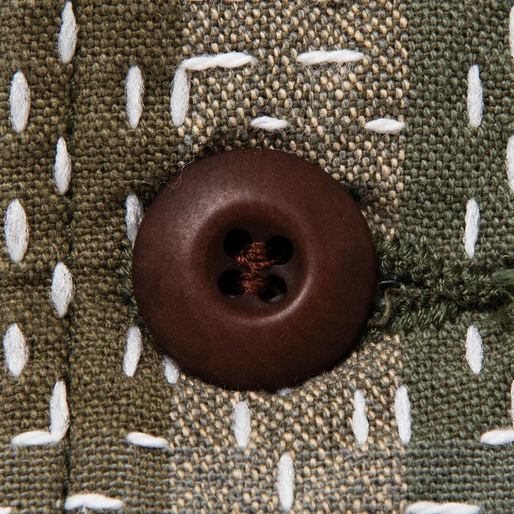 5718 Narogi Army Sashiko Work Shirt