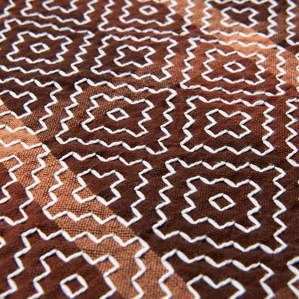 5726 Persimmon Tannin Sashiko Shirt