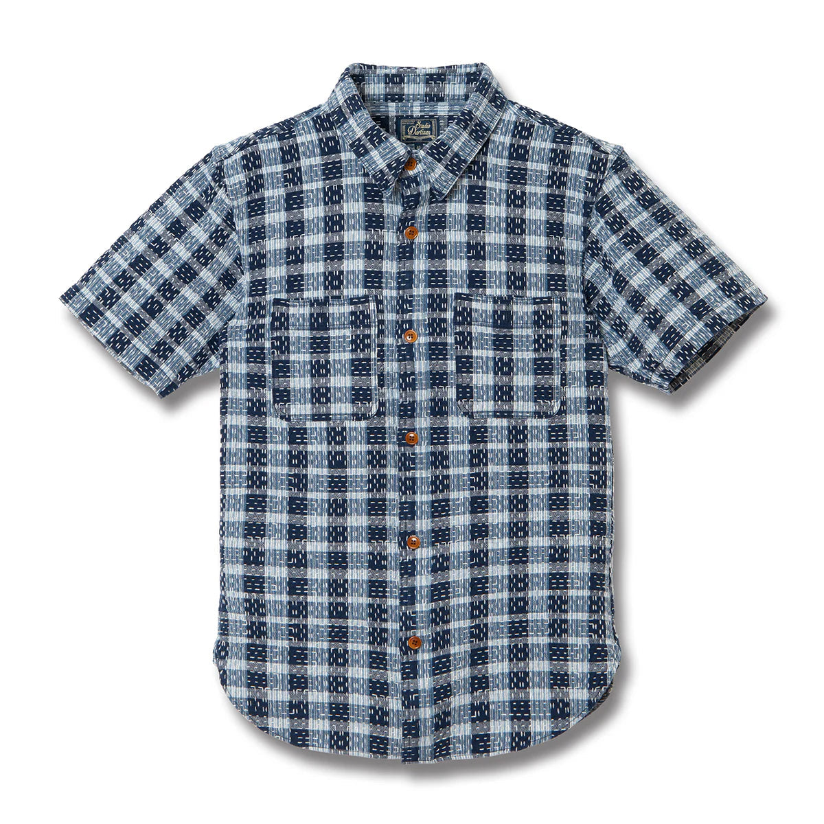 5738 Indigo Workwear Short-sleeved Shirt