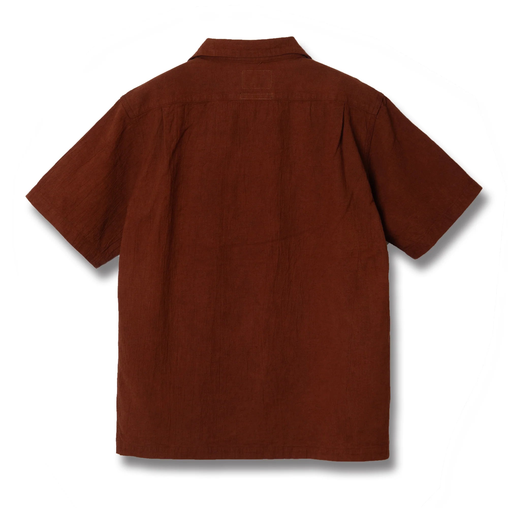 5739 Amami Oshima Mud-dyed Short-sleeved Shirt Brown