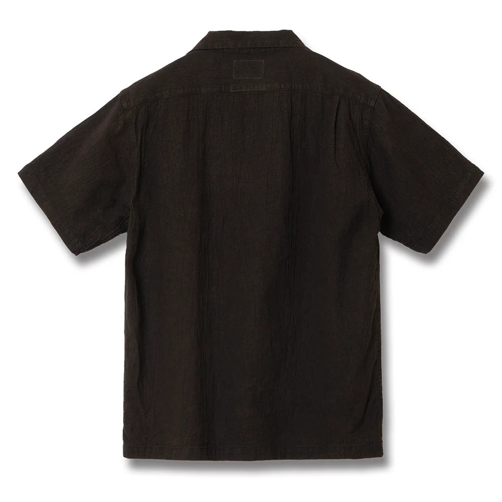 5739 Amami Oshima Mud-dyed Short-sleeved Shirt dark Brown