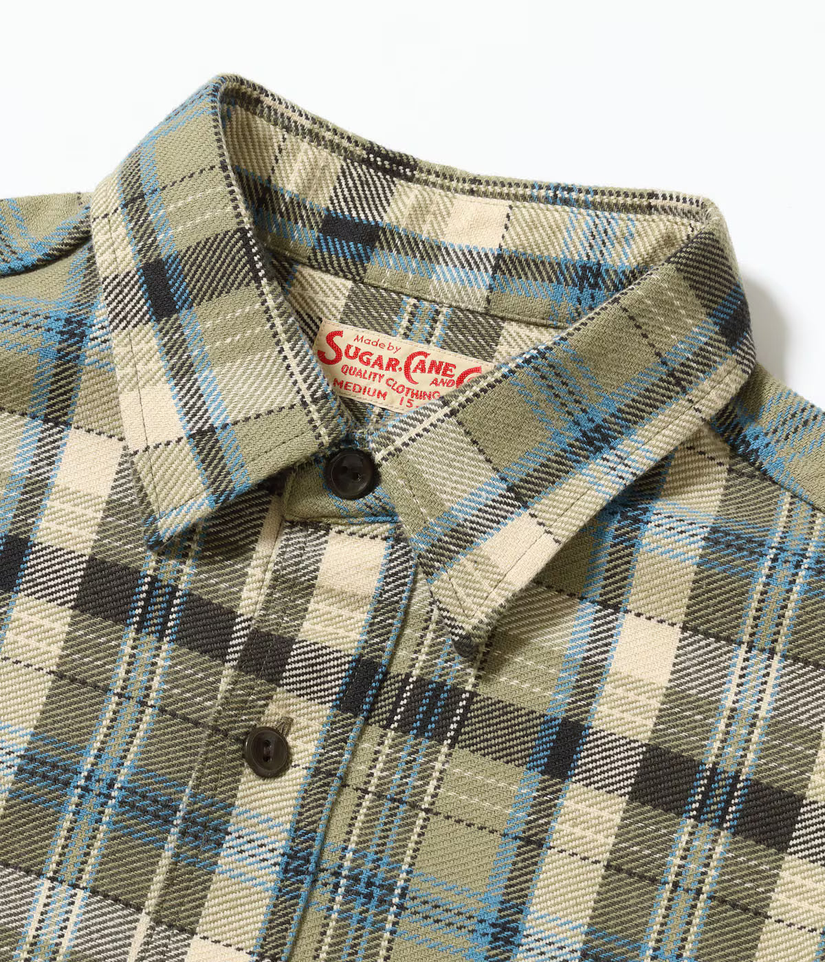 SC29780 Twill Check Work Shirt Olive