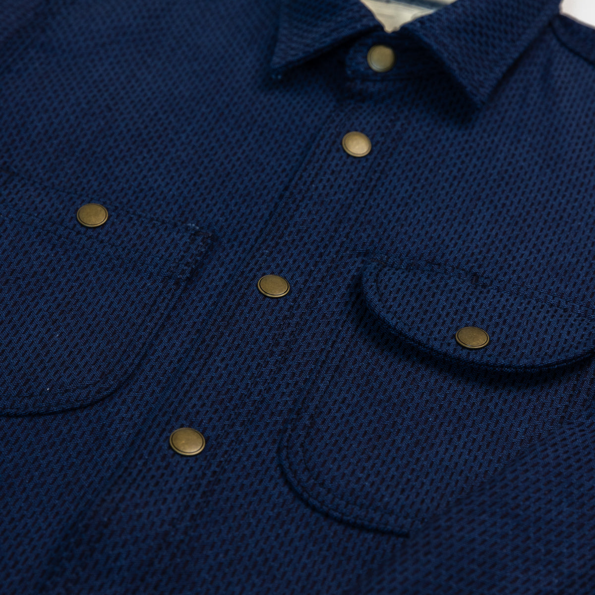 Service Shirt 15oz Indigo Sashiko