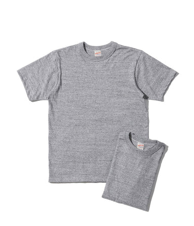 Gray t-shirt and shorts set on a white background