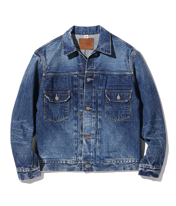SC11953SW 14.25oz Denim Jacket 1953 Aged Model