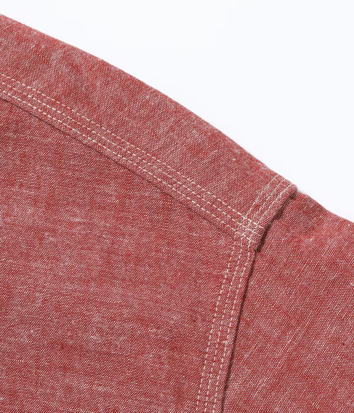 SC29682 Red Chambray Long Sleeve Work Shirt