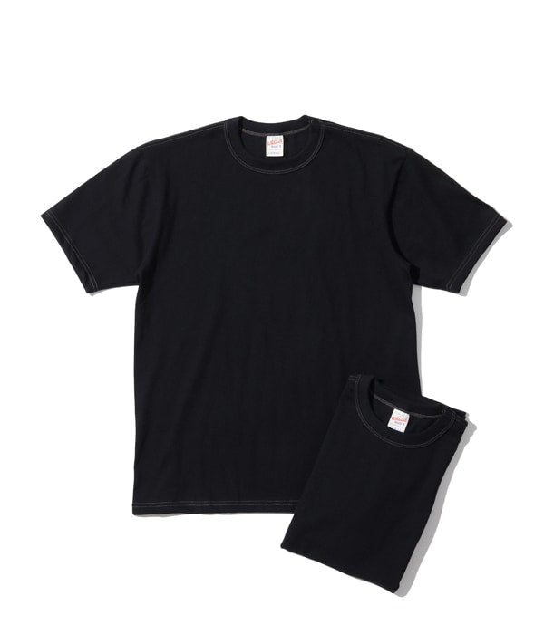 Black t-shirt on a white background