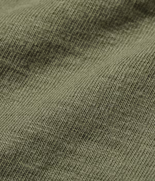 BR79192 Slub Yarn S/S Henley - Olive
