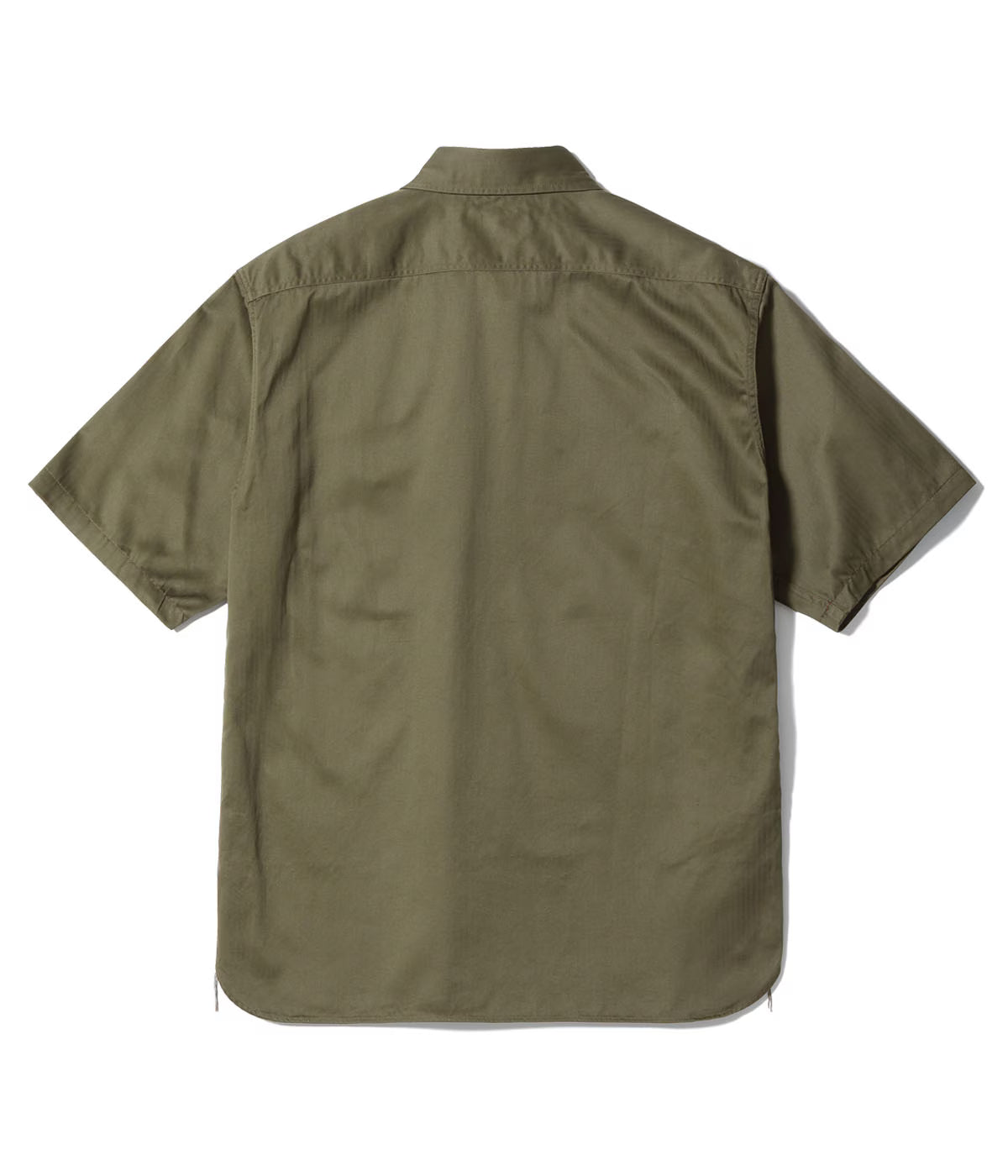 BR39730 Herringbone Short Sleeve Work Shirt Olive