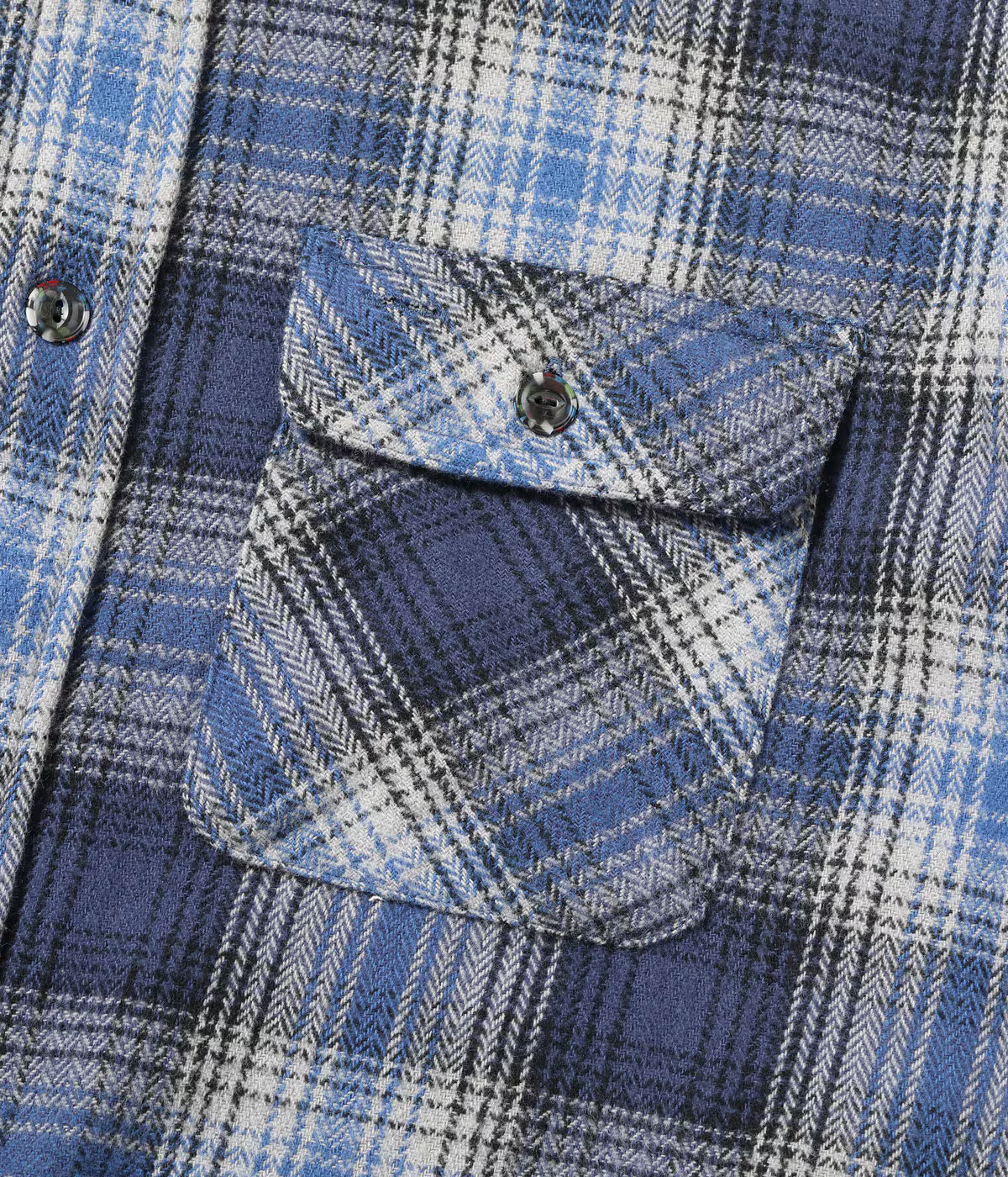 SC29584 Fiction Romance Herringbone Twill Check Work Shirt Navy