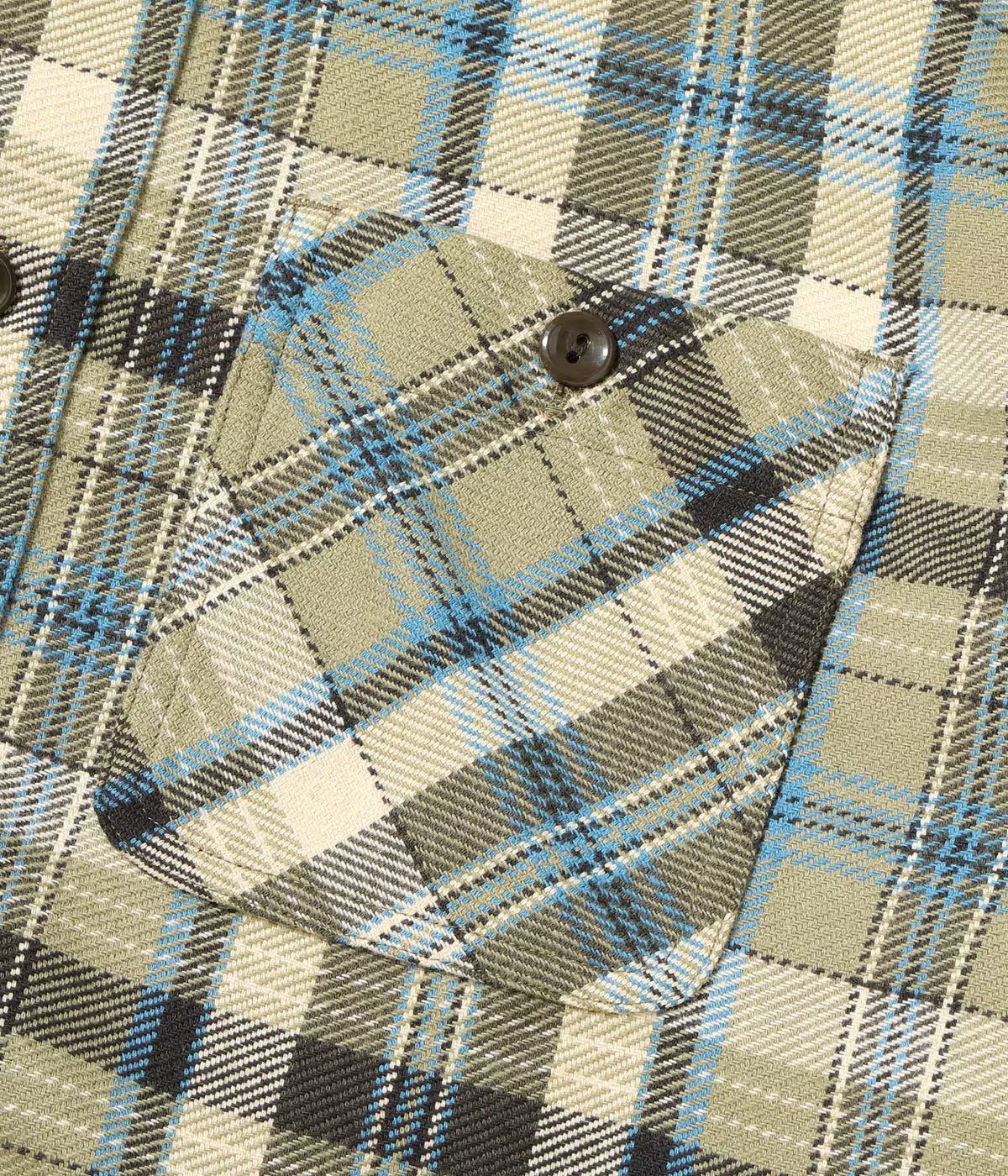 SC29780 Twill Check Work Shirt Olive