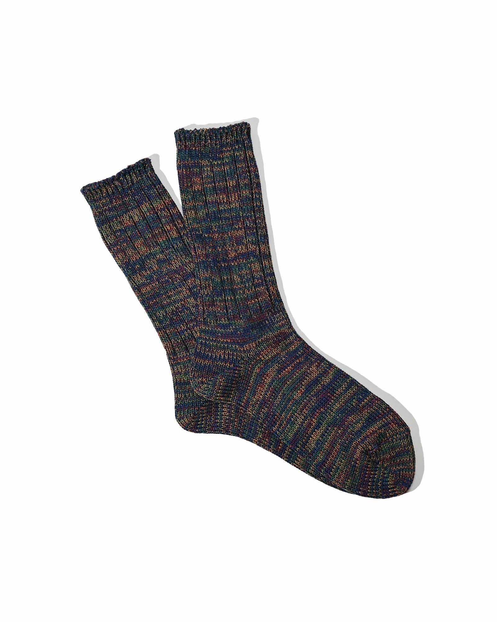 Anonymousism 5 Color Mix Crew Sock Wine