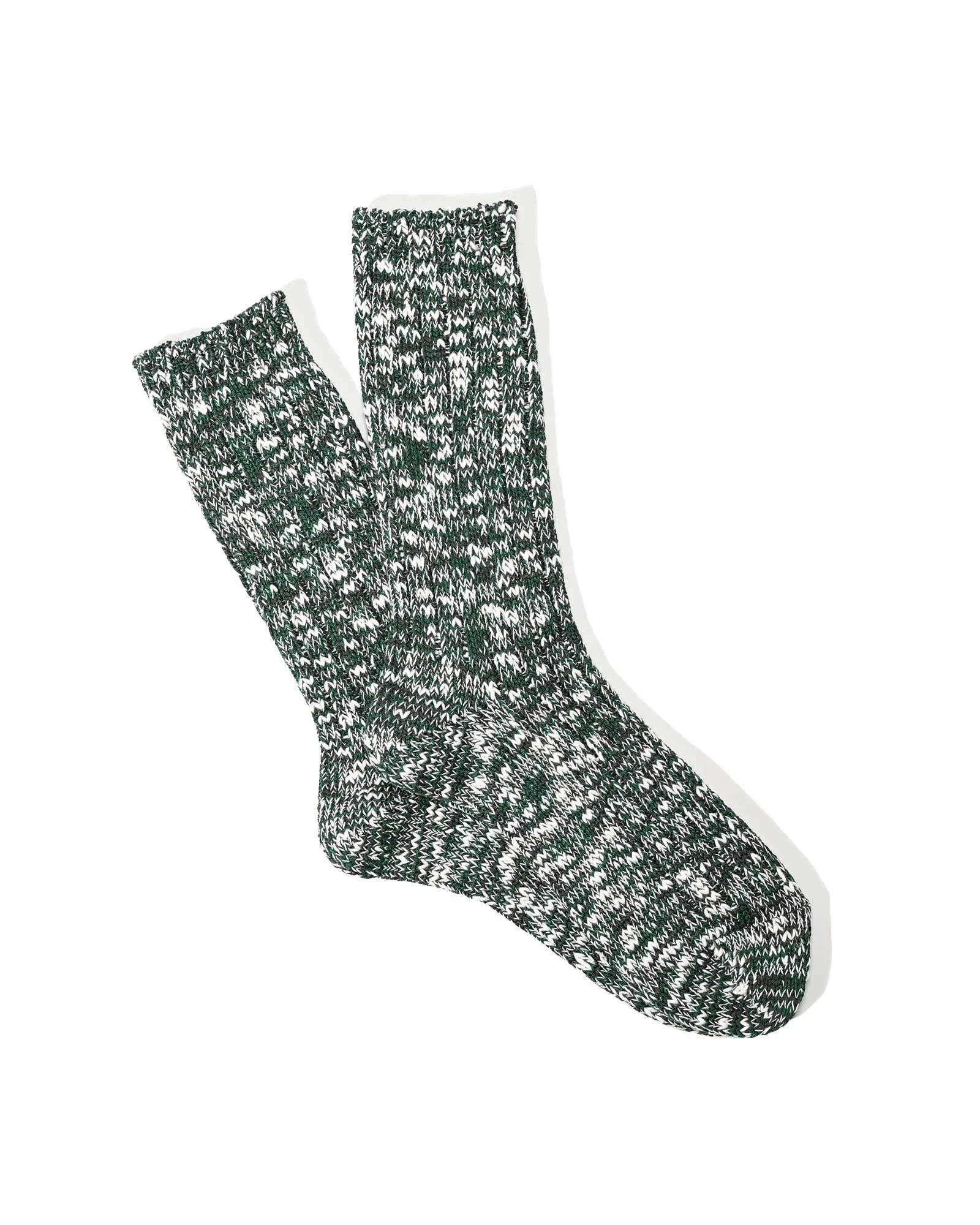 Anonymousism Classic Slub Crew Sock Moss