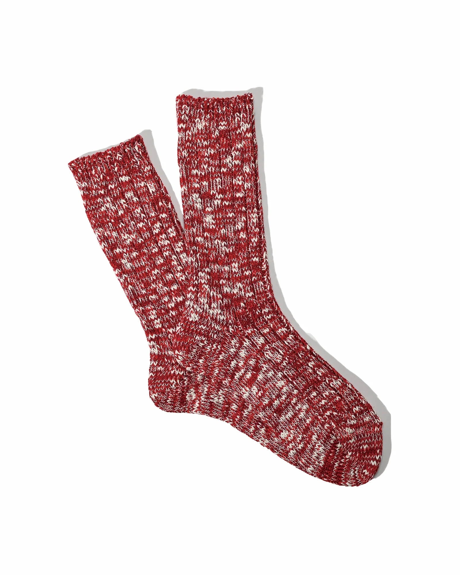 Anonymousism Classic Slub Crew Sock Red
