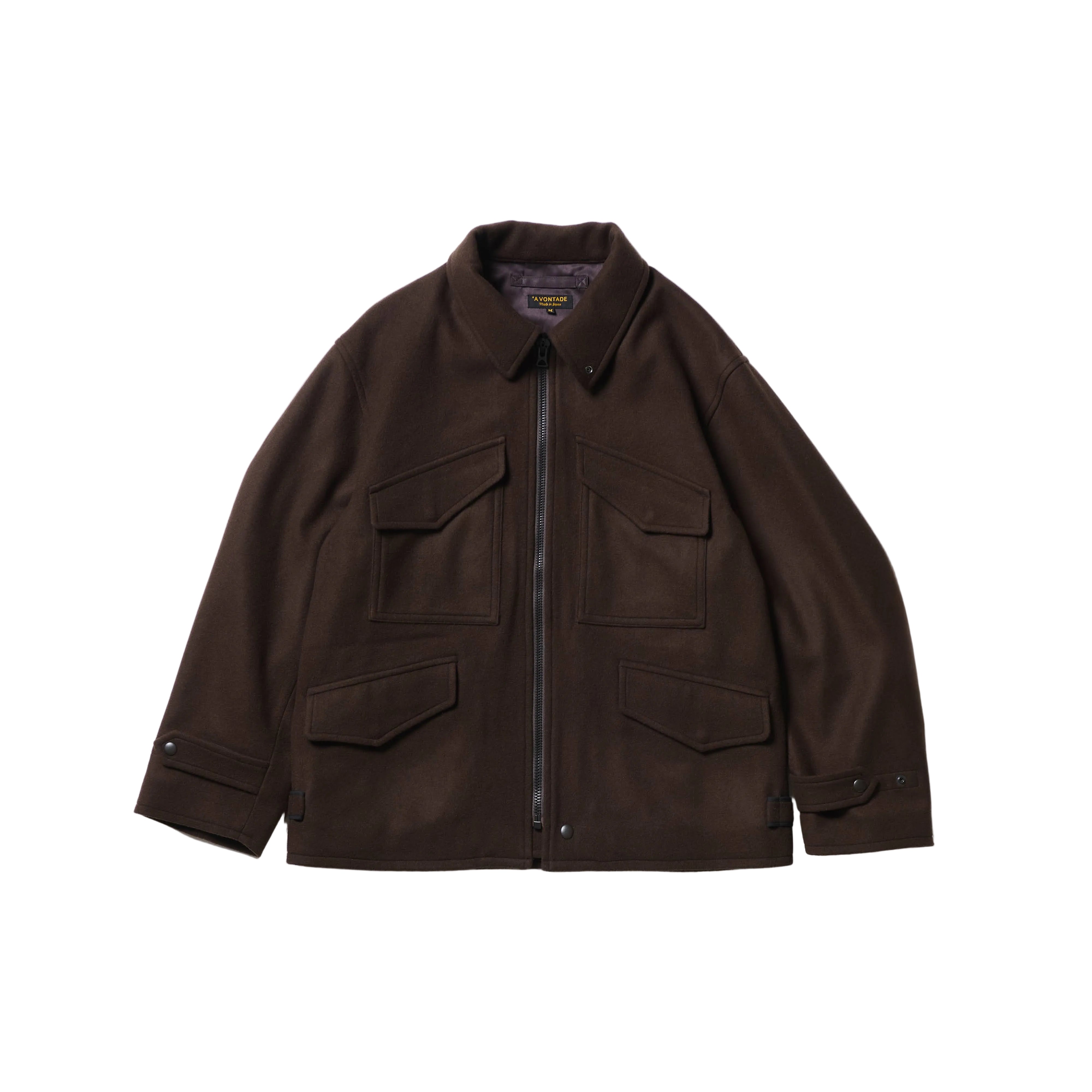VTD-0604-JK Wool Mechanic Jacket Dark Brown