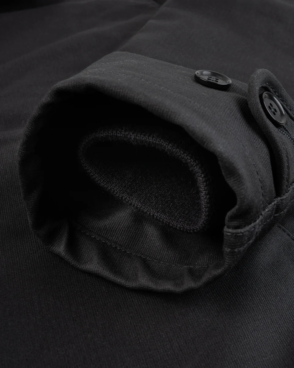 IHM-37-BLK Oiled Whipcord N1 Deck Jacket Black